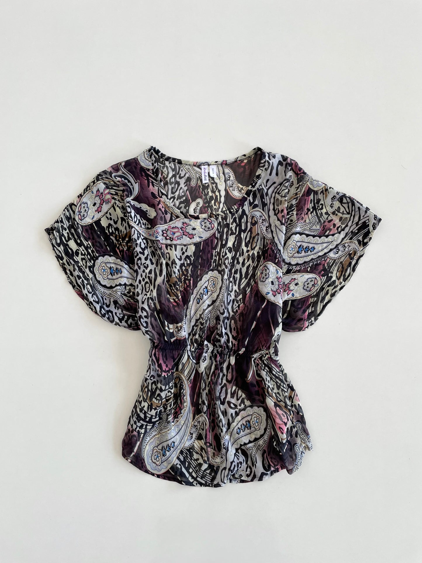 Paisley Sheer Top-Bust 34