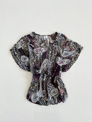 Paisley Sheer Top-Bust 34