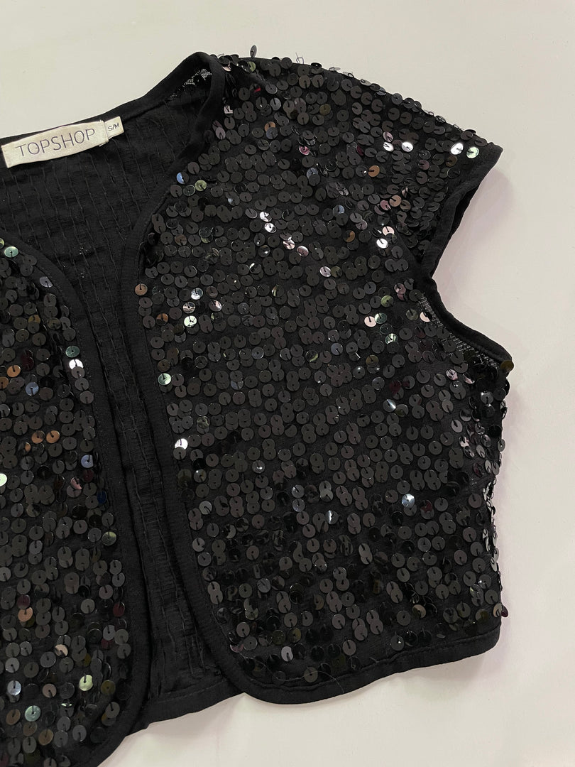 Topshop Vintage Sequin Top-Bust 30 to 32