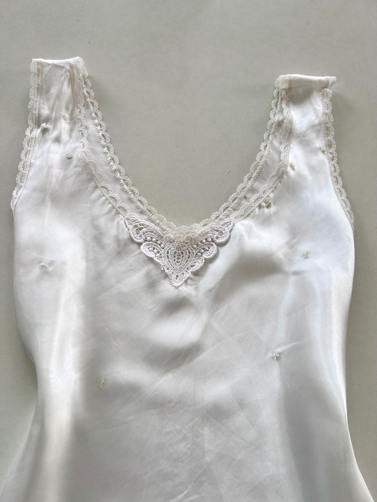 Satin Lace Top-Bust 38