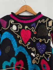 Joeclyn Smith Embroidered Christmas Sweater-Bust 42