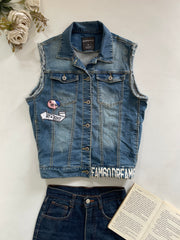 Denim Vest-Bust 40