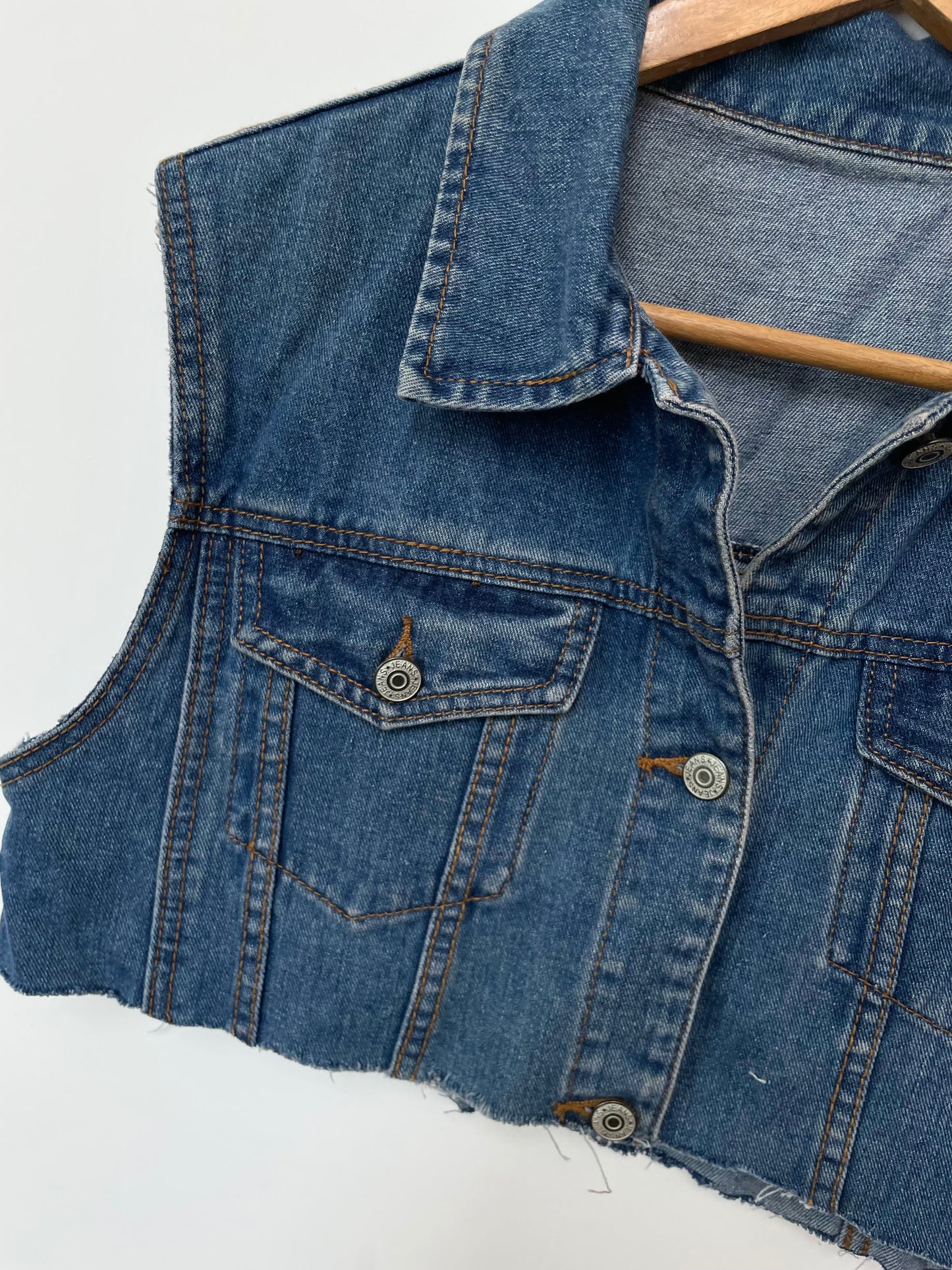 Denim Vest-Bust 38