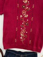Load image into Gallery viewer, Alfred Dunner Embroidered Sweater Vest-Bust 44
