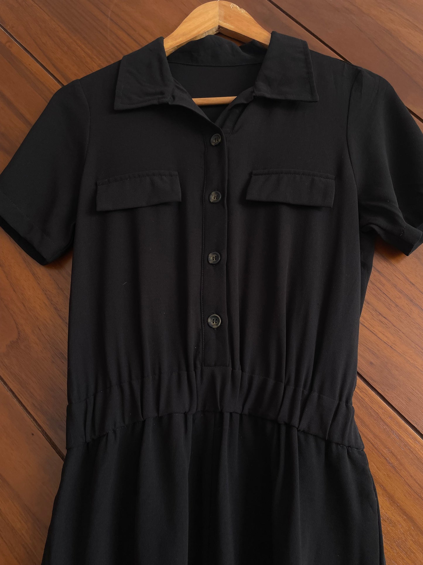 Solid Black Romper-Bust 34