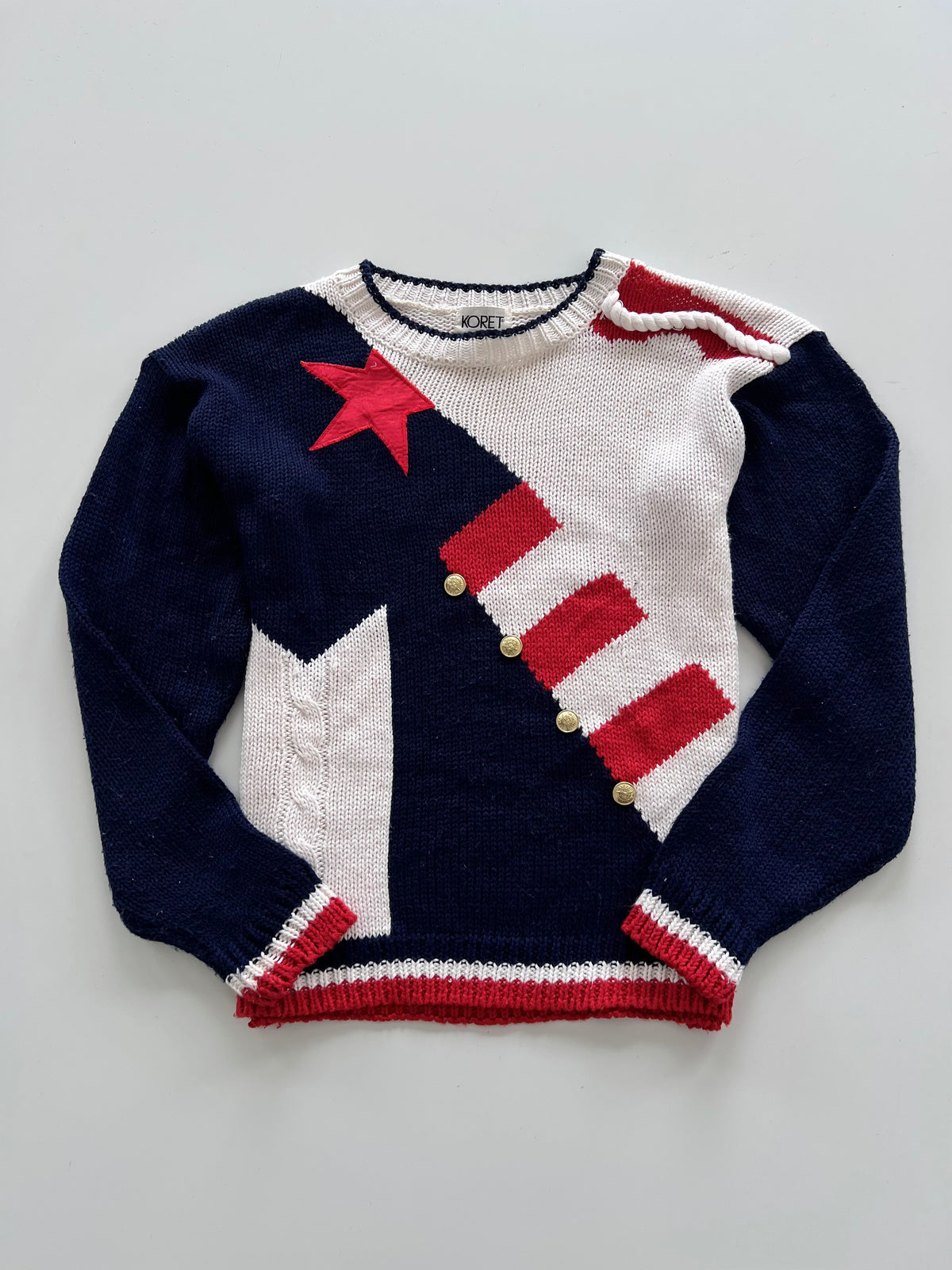 Koret Embroidered Sweater-Bust 40
