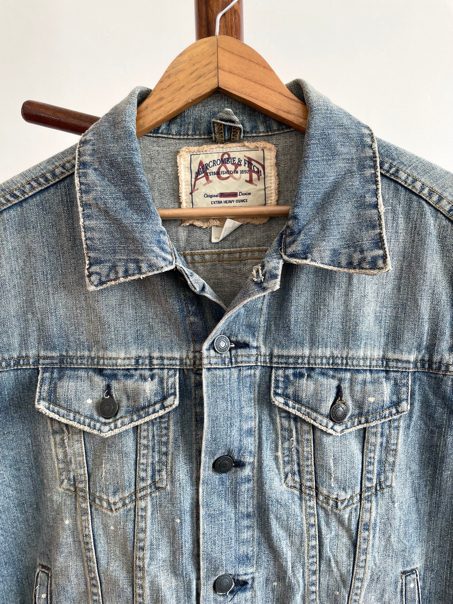 Abercrombie & Fitch Denim Vest-Chest 42