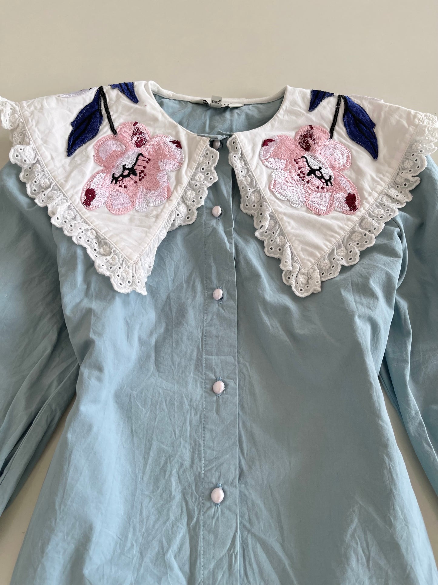 Keiko Embroidered Top-Bust 34