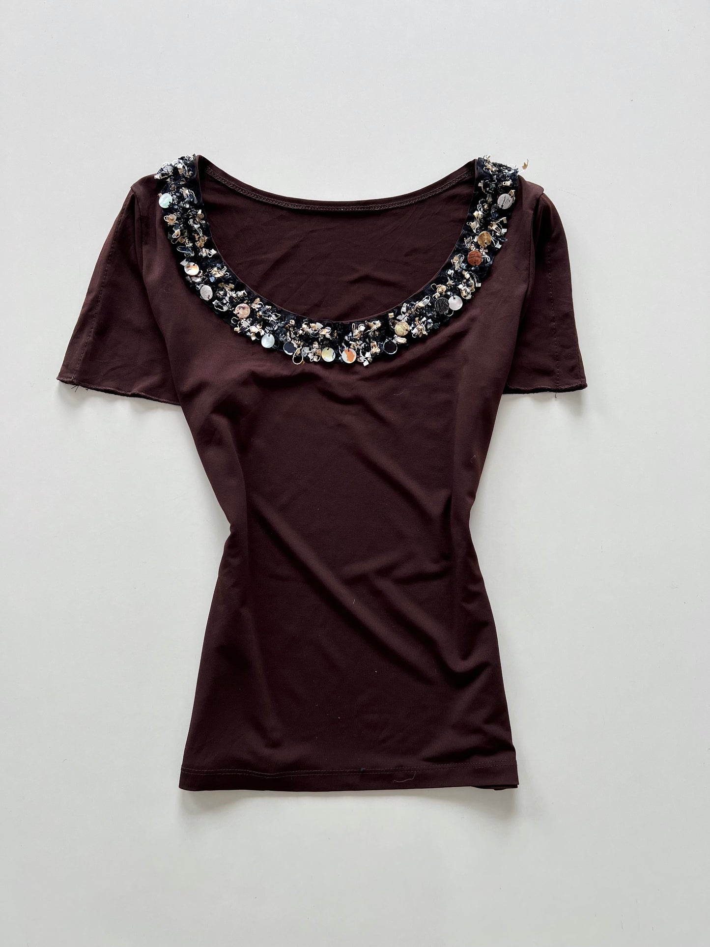 Y2k Embroidered Top-Bust 42