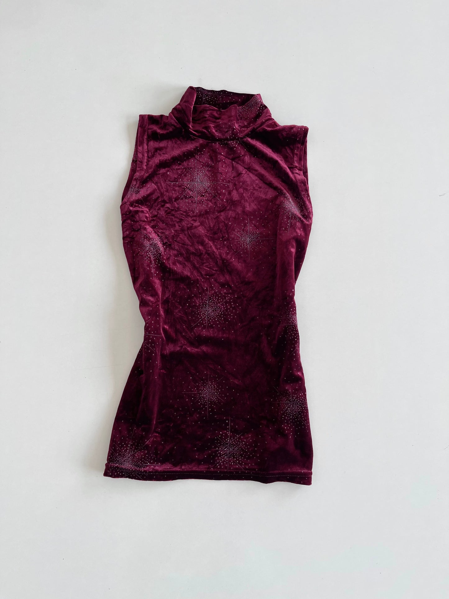 Starry Wine Chenille Top-Bust 34 to 36