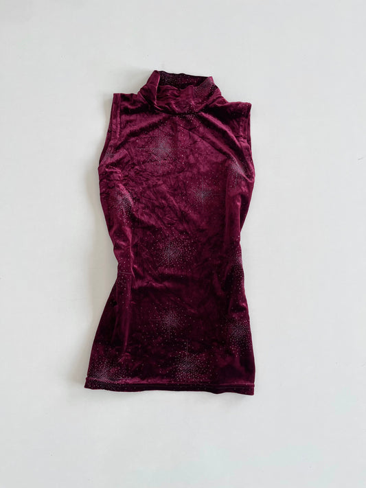 Starry Wine Chenille Top-Bust 34 to 36