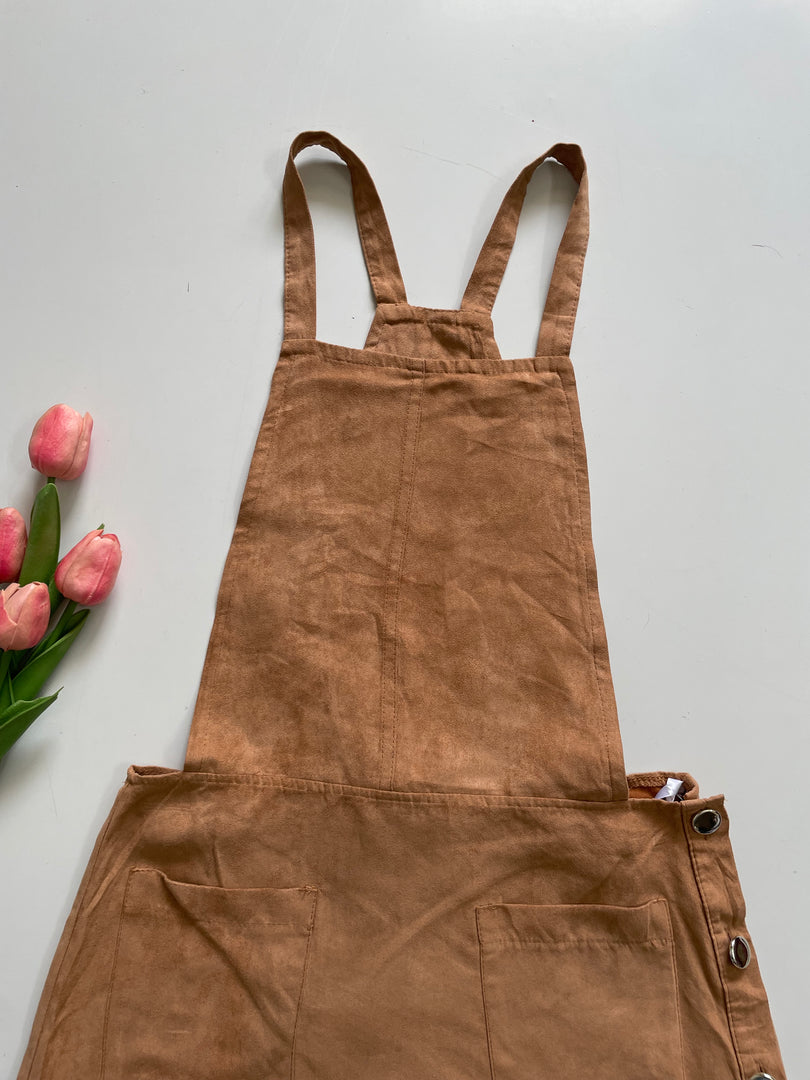 PRIMARK SUEDE DUNGAREE - WAIST 26