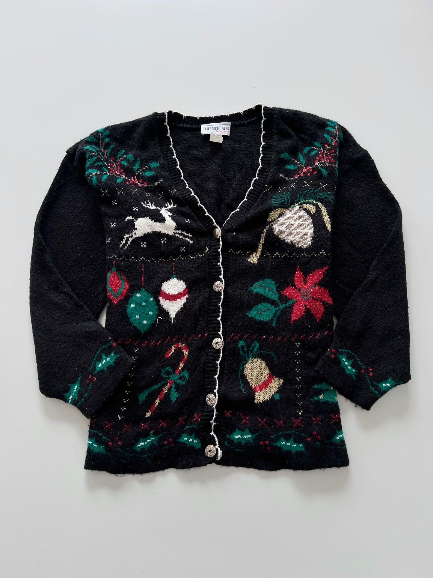 Bedford Fair Embroidered Sweater-Bust 46