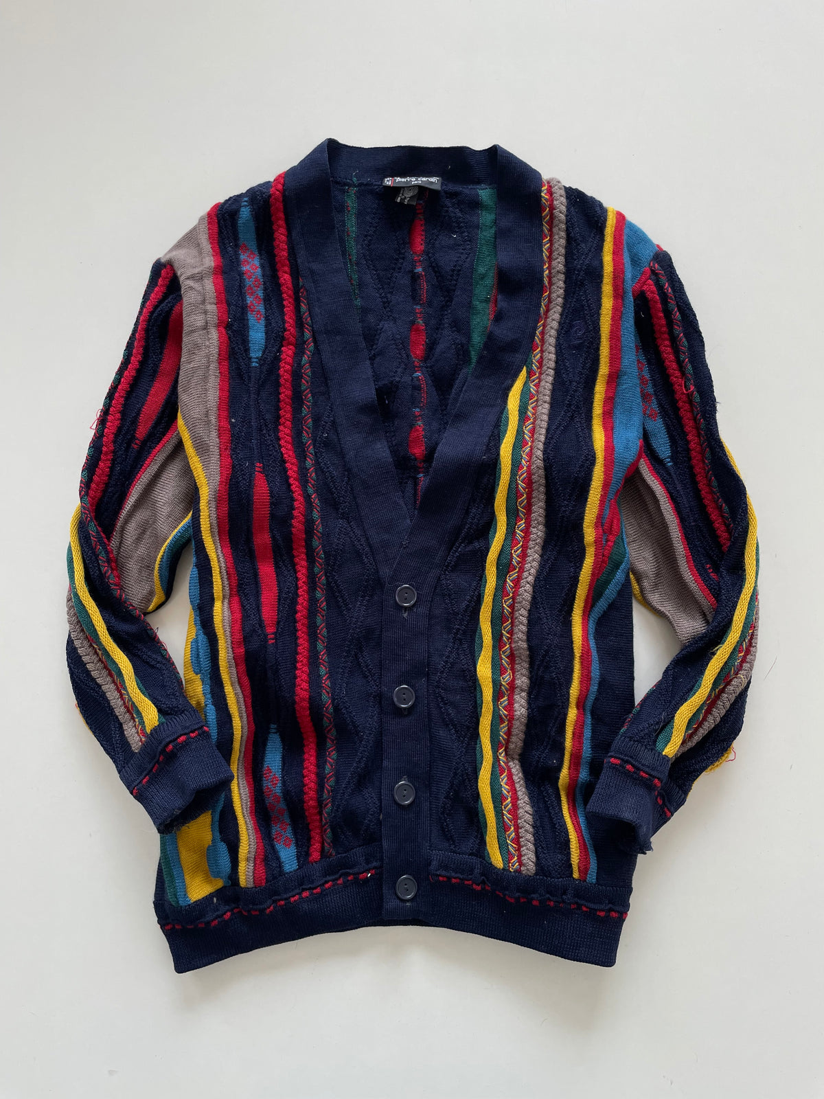 Pierre Cardin 100% Pure New Wool Vintage Cardigan-Bust 46