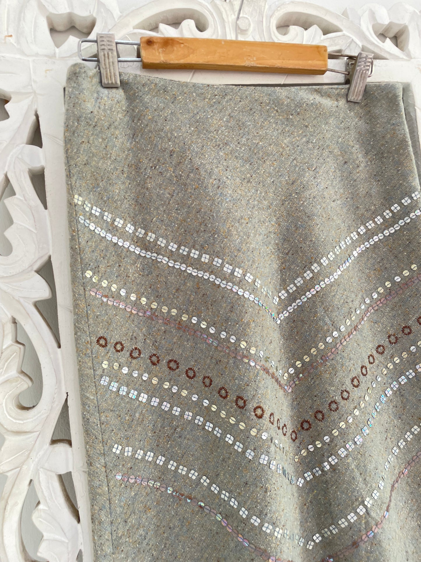 Sandro Embroidered Vintage Warm Skirt-Waist 26
