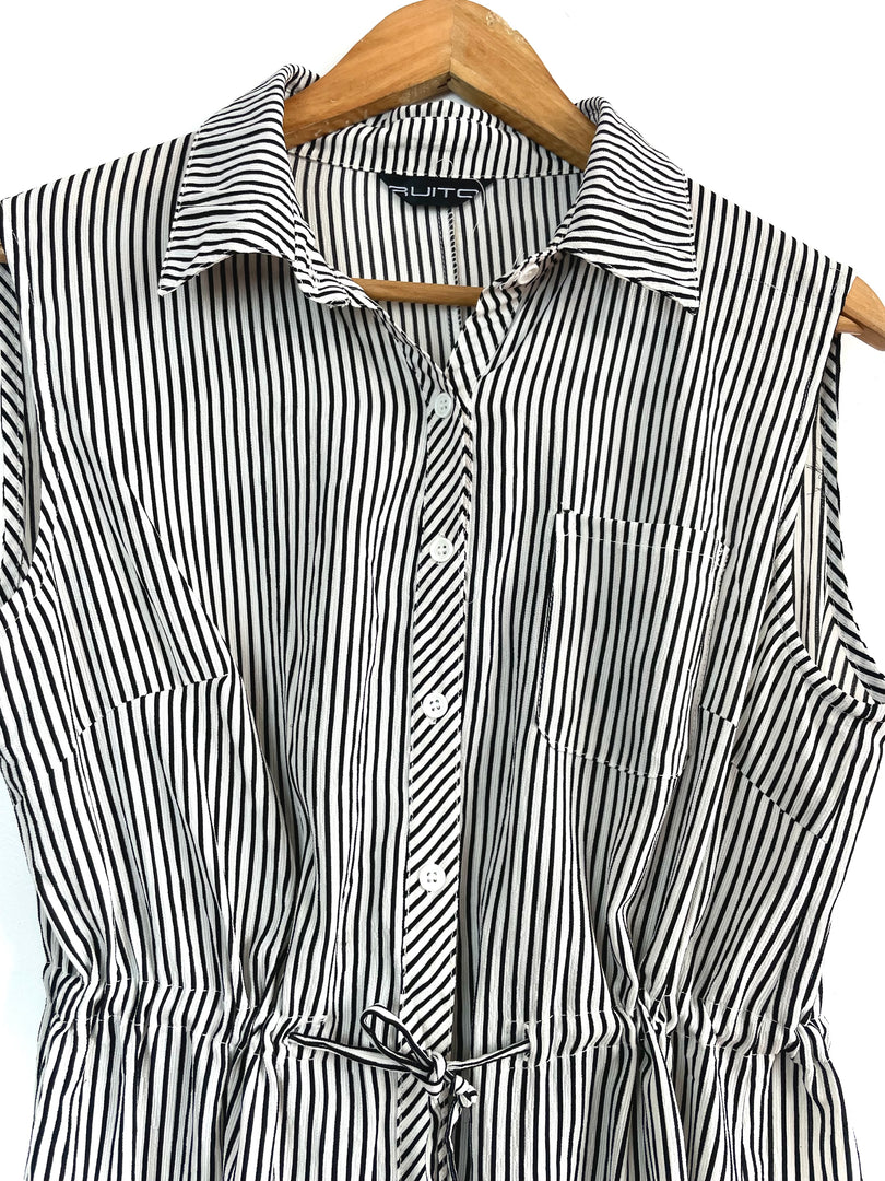 Striped Dress-Bust 40