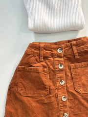 Corduroy Skirt-Waist 24