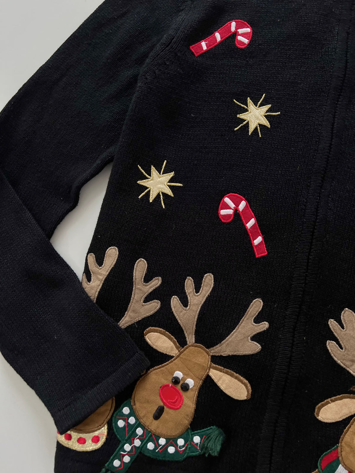 Tiara International Christmas Zip Up Sweater-Bust 42