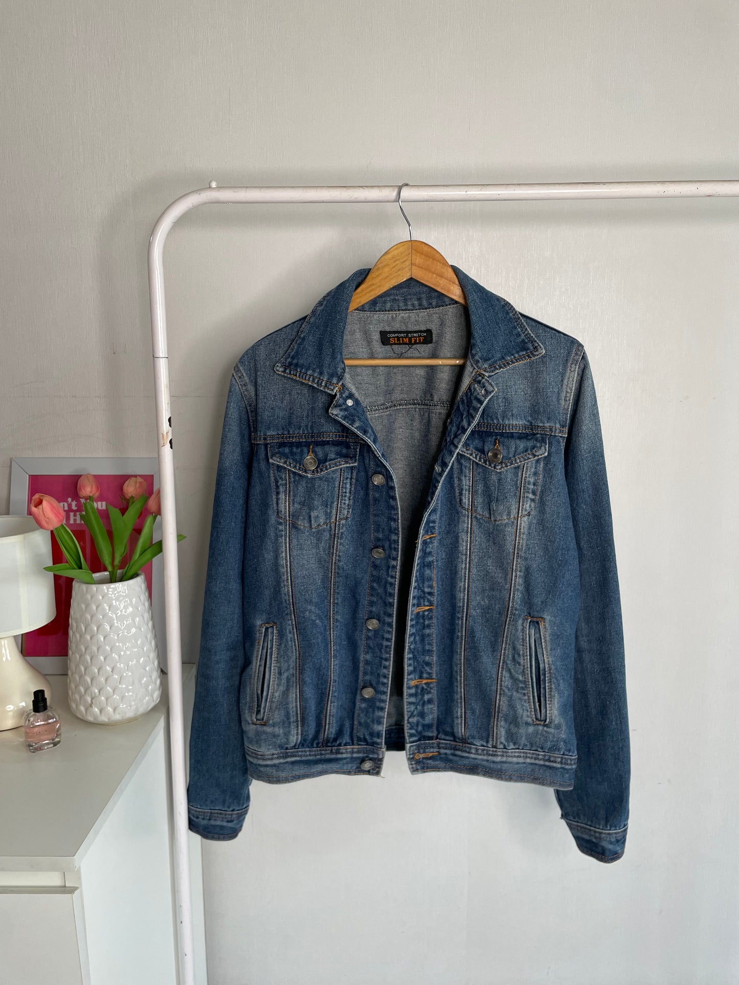 SLIM FIT DENIM JACKET - BUST 40