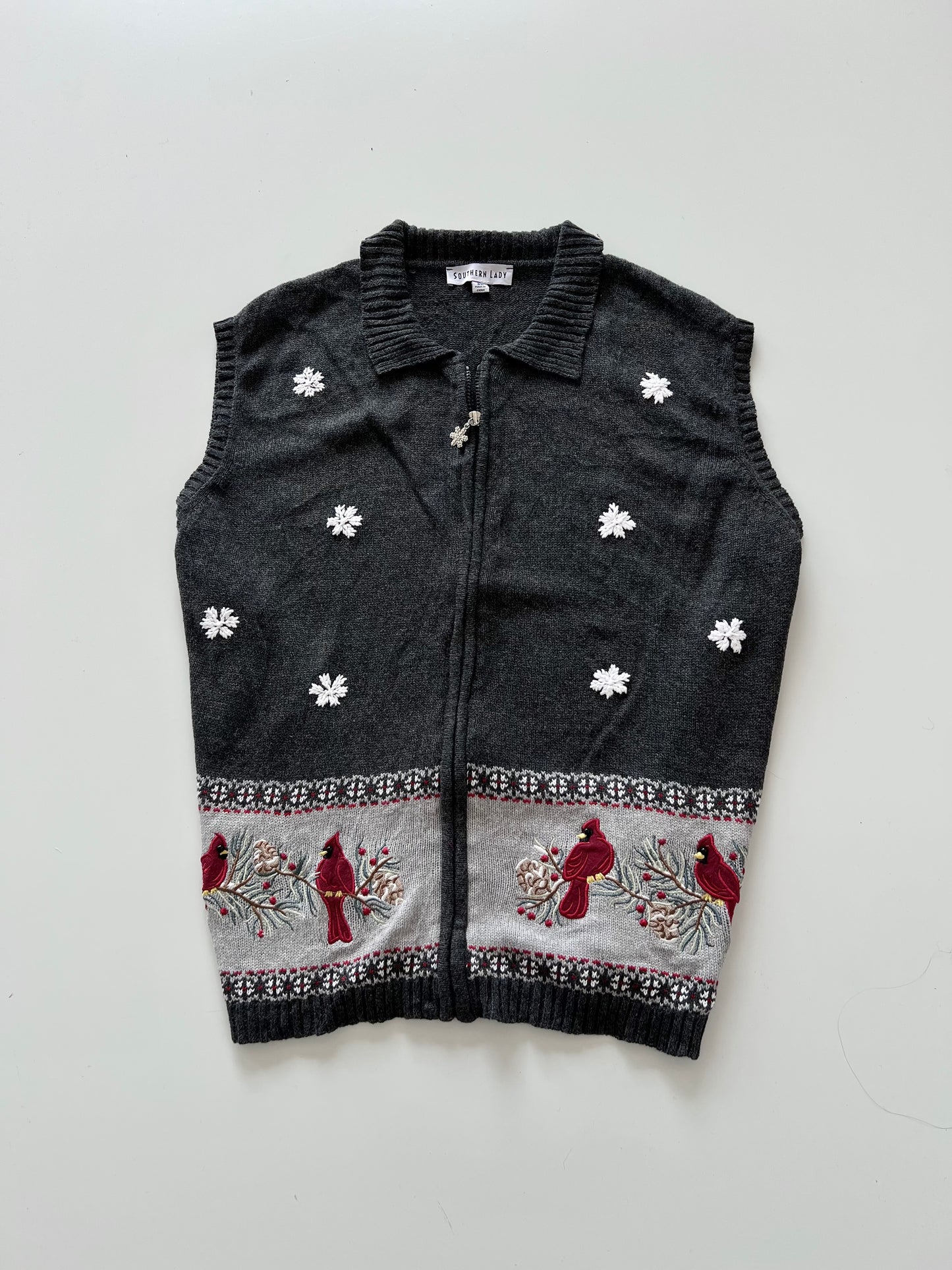 Southern Lady Embroidered Zipper-Bust 54