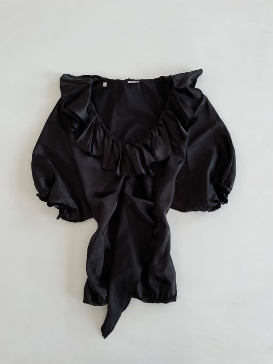 Vintage Ruffle Top-Bust 44