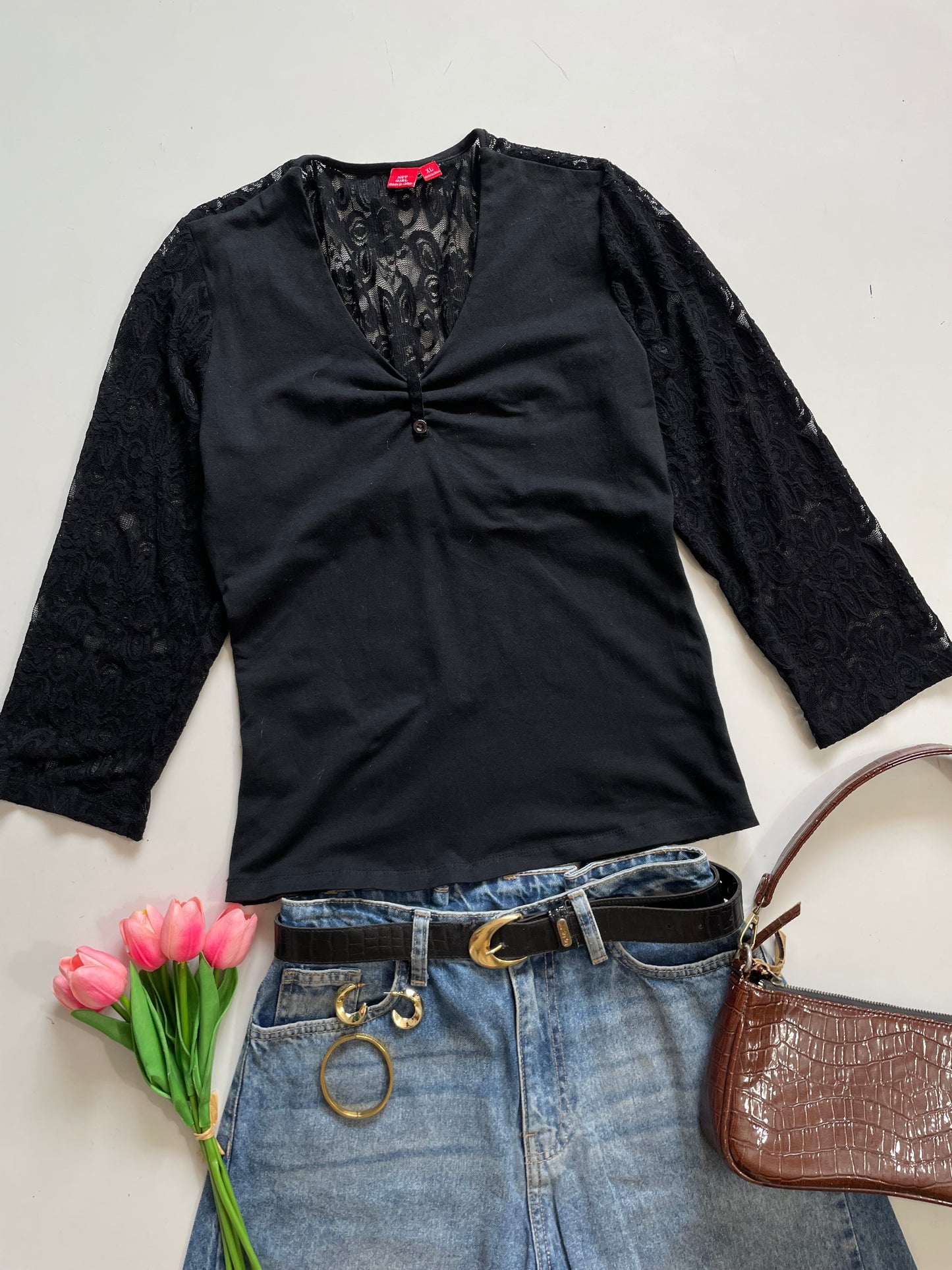 Net Girl Lace Top-Bust 34 to 36