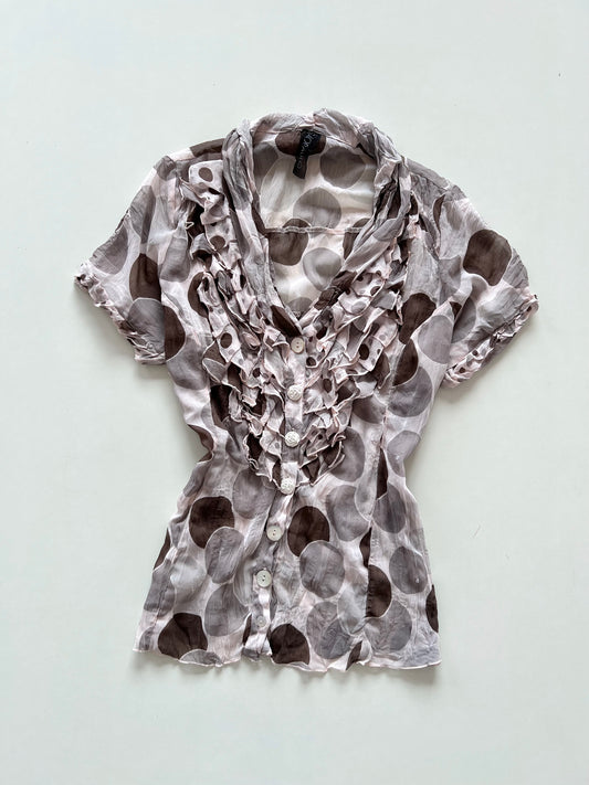 Saopaulo Vintage Sheer Top-Bust 44