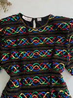 Load image into Gallery viewer, Laurence Kazar Heavily Embroidered 100% Pure Silk Top-Bust 40