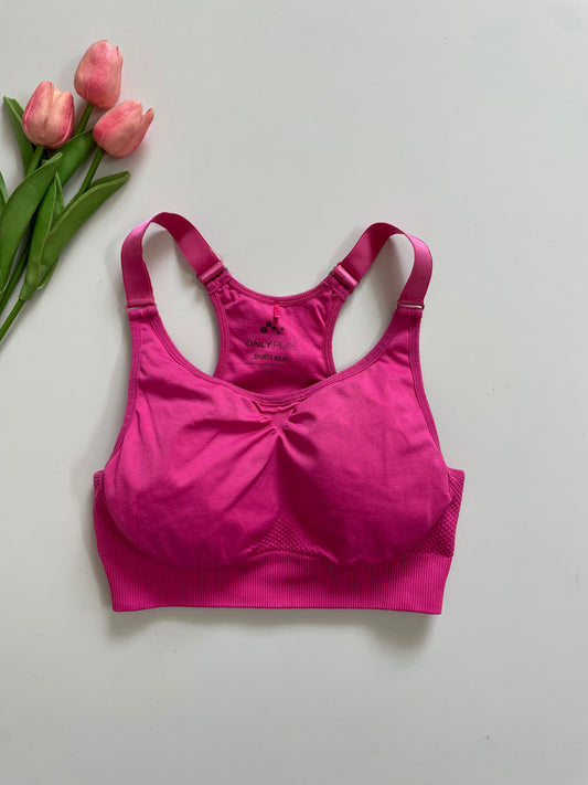 ONLY HOT PINK SPORTS BRA - BUST 28 TO 30