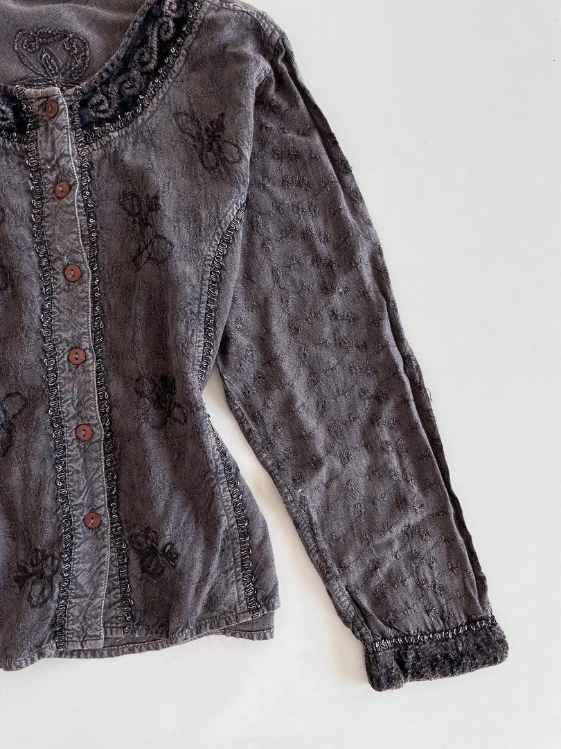 Cotton Embroidered Shirt -Bust 42