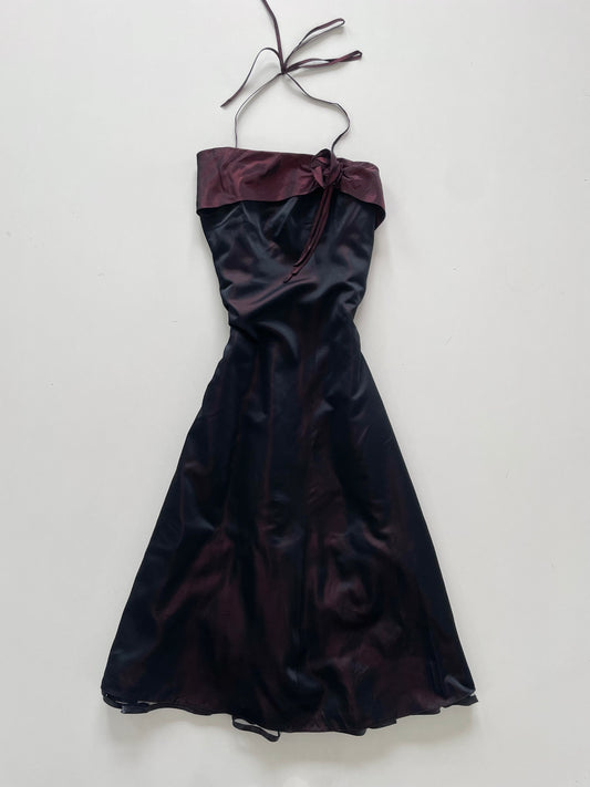 Sixth Sense Halterneck Vintage Dress-Bust 32