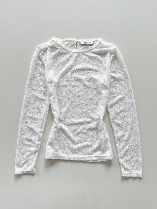 Morgan De Toi Sheer Vintage Top-Bust 38