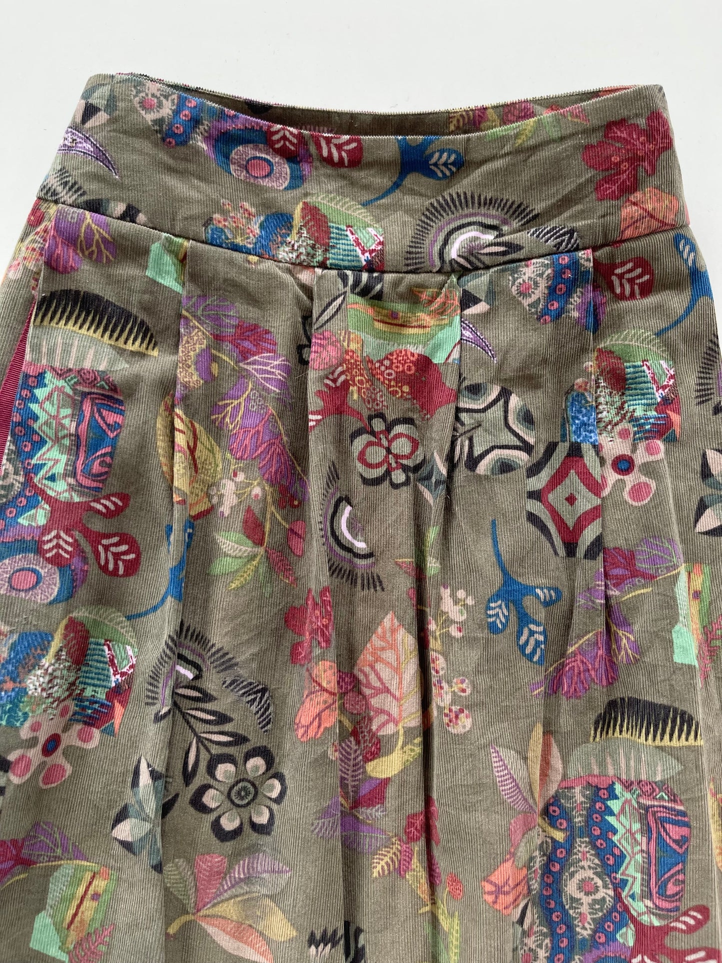 Bucolique Vintage Corduroy Skirt-Waist  32