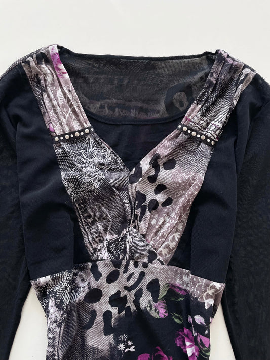 Vintage Floral Top-Bust 40 to 42