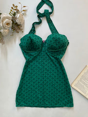 Exposed Cutout Halter Neck Sheer Lingerie Lace - Bust 38 to 40