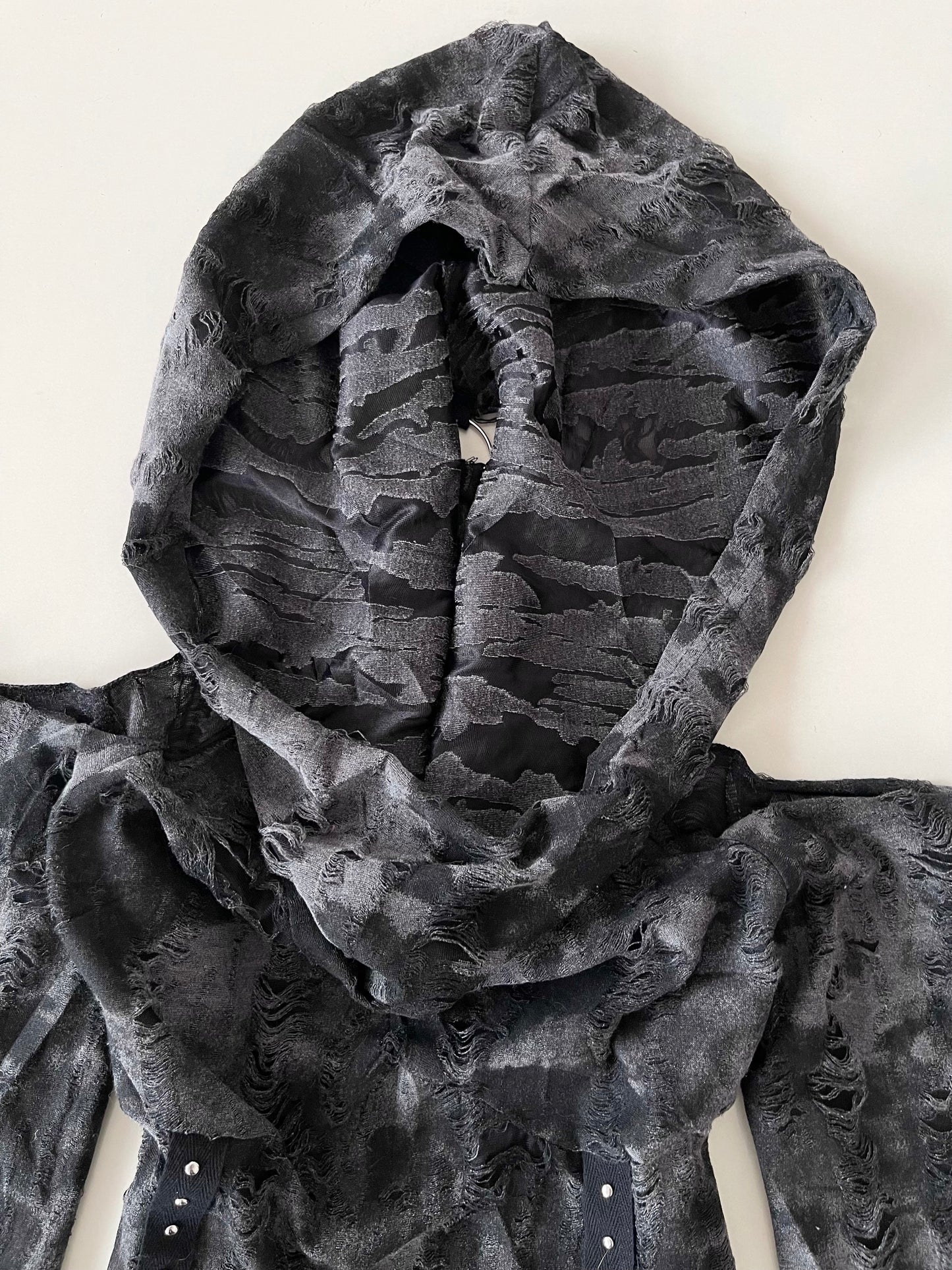 Grunge Hooded Top-Bust 34