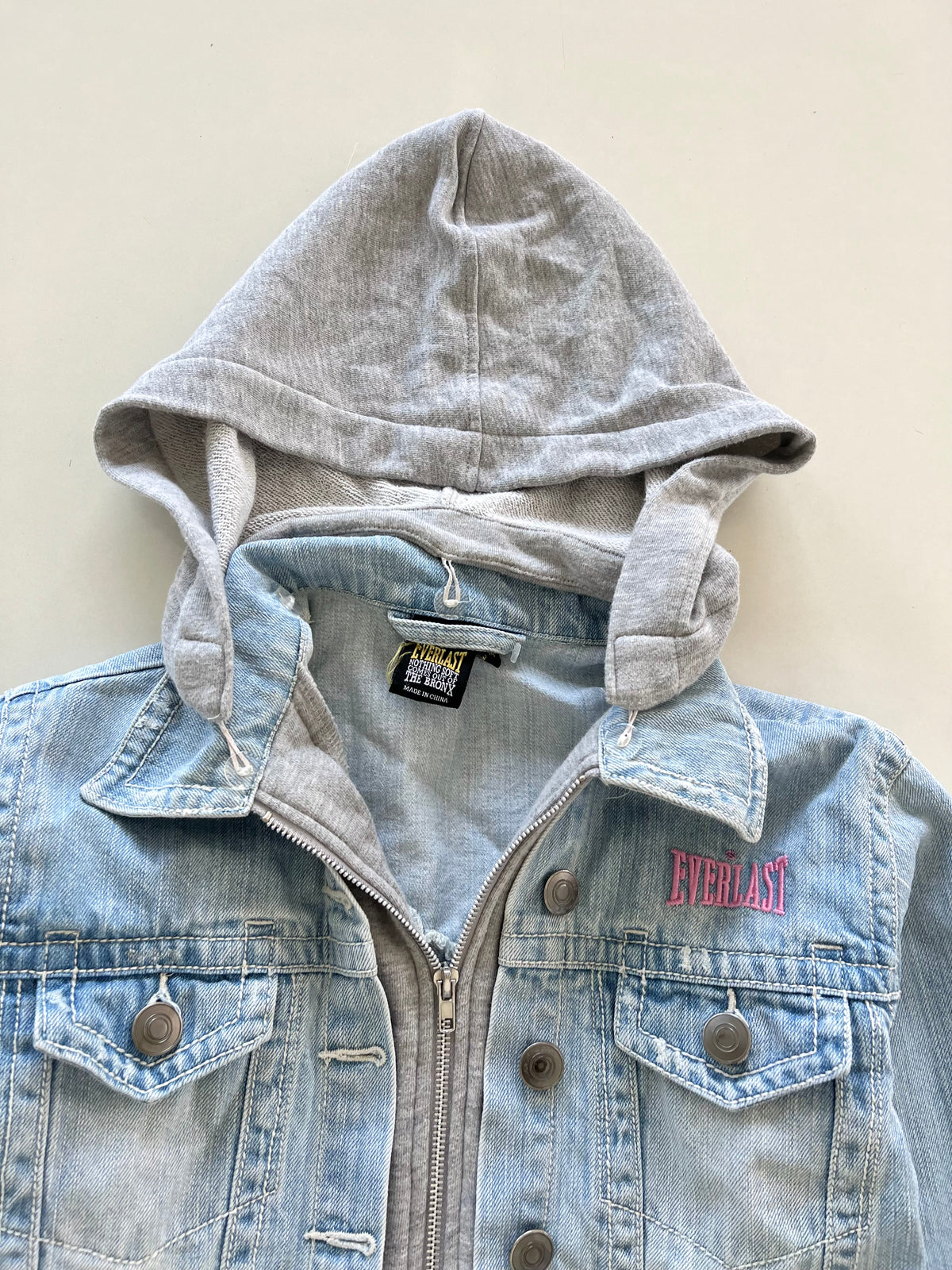 Everlast Vintage Hooded Denim Jacket-Bust 40