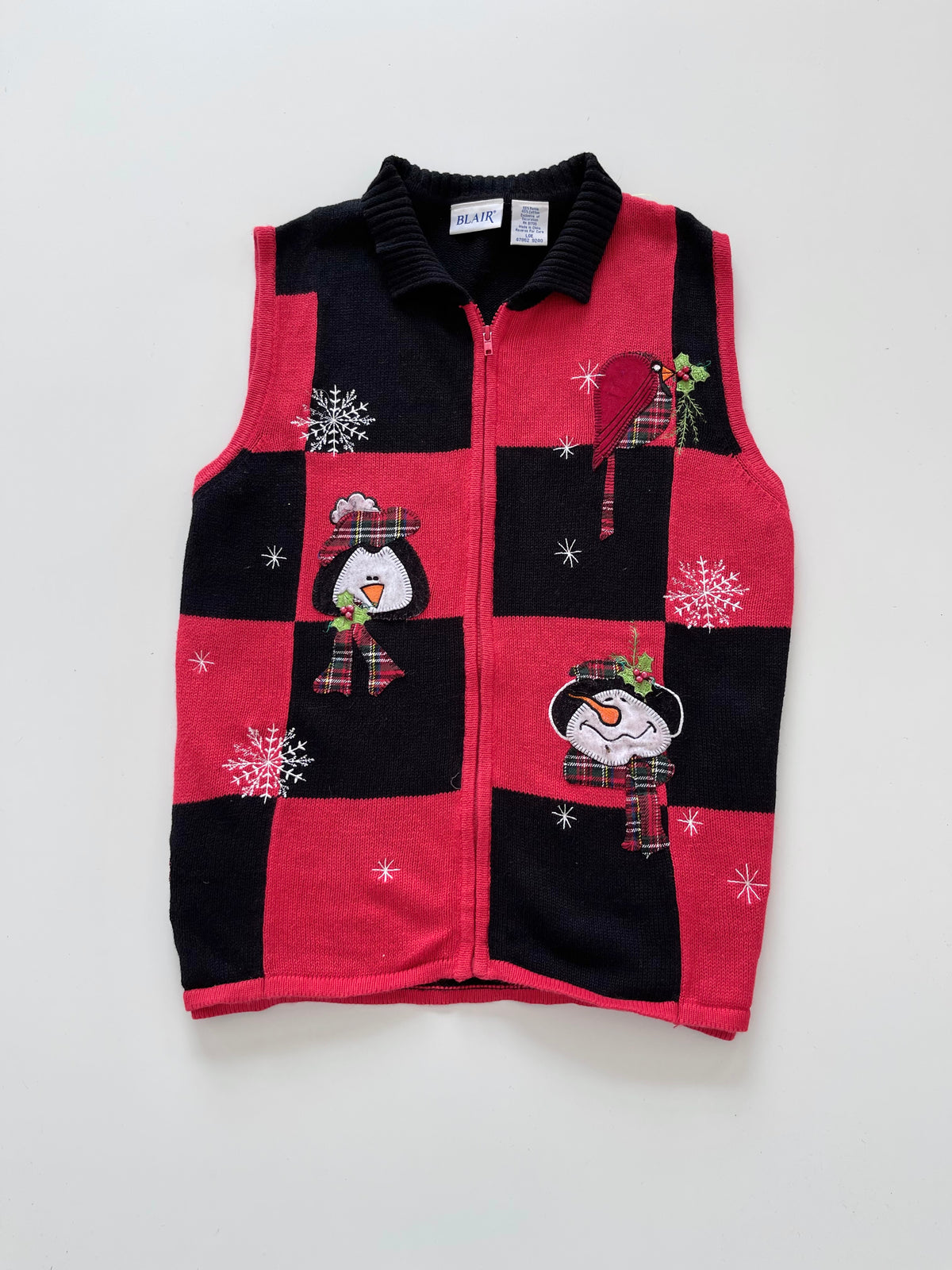 Blair Embroidered Christmas Vest Sweater-Bust 46
