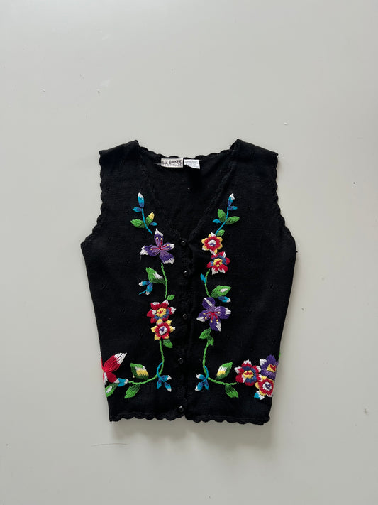 Liz Baker Essentials Embroidered Sweater-Bust 44