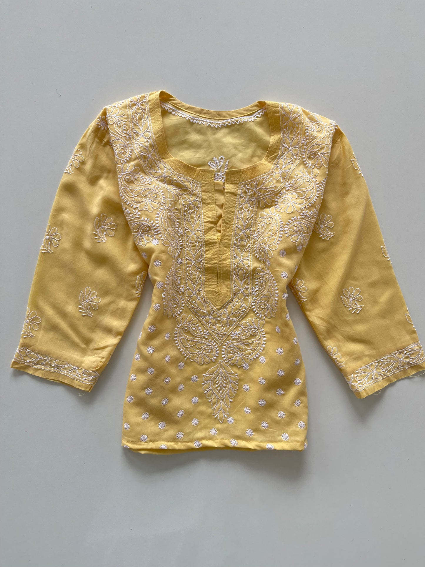 Embroidered Cotton Top-Bust 42