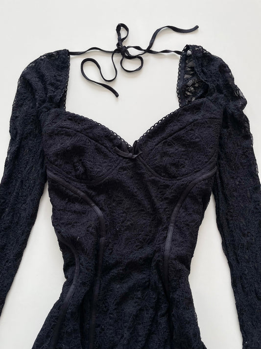 Vintage Lace Dress-Bust 32 to 34