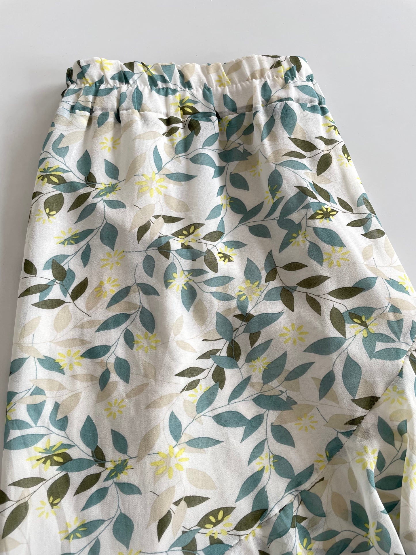 Leafy Ruffle Skirt-Waist 26 to 30