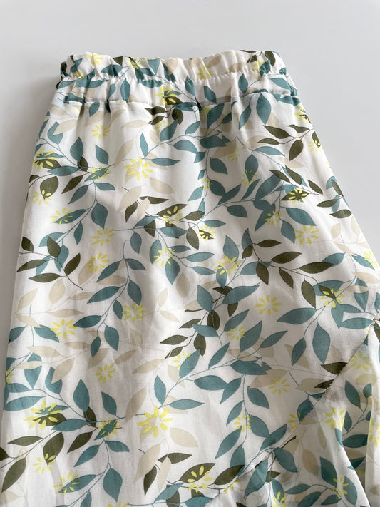 Leafy Ruffle Skirt-Waist 26 to 30