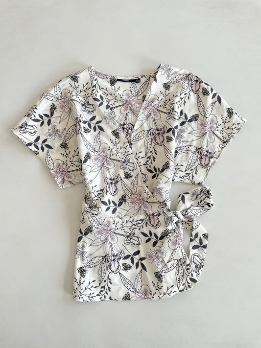 Kiabi New Tagged Wraparound Satin Top-Bust 32 to 34