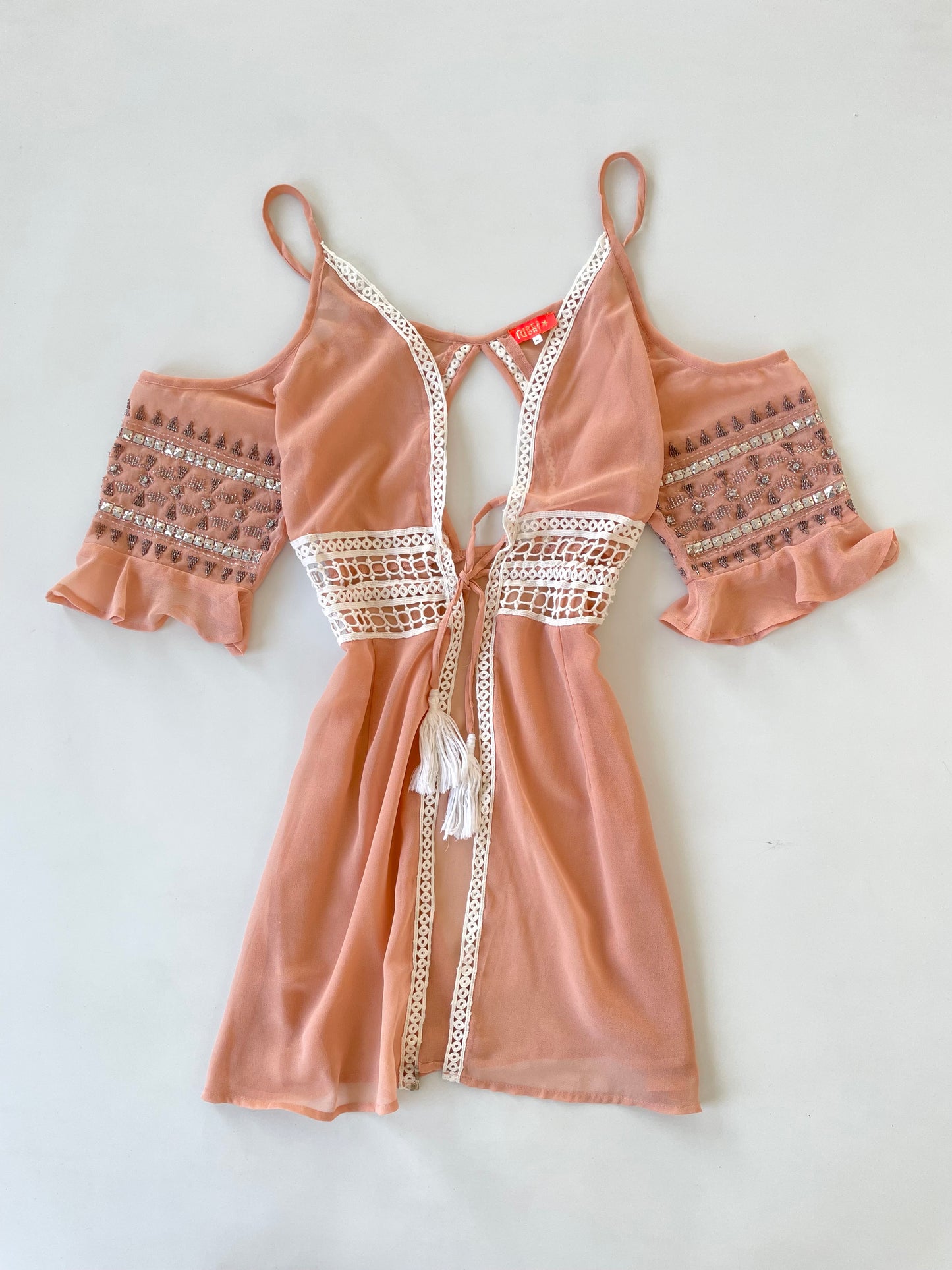 Embroidered Vintage Top-Bust 34