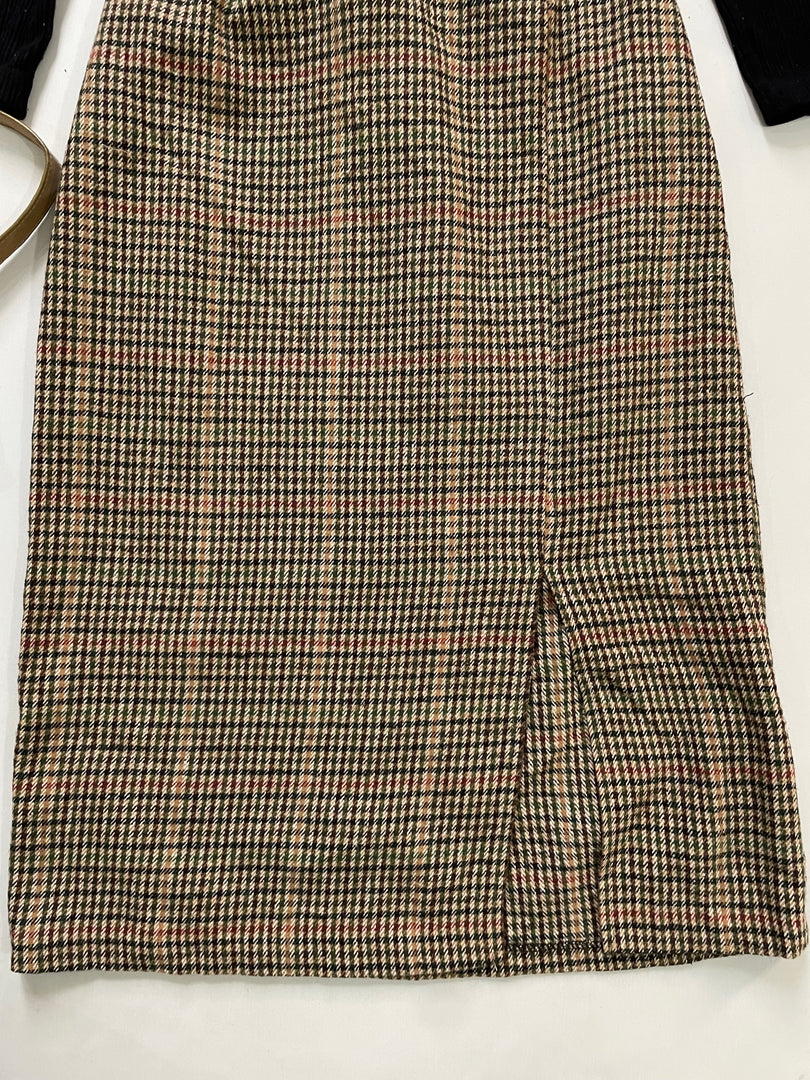 Vintage Warm Tweed Skirt-Waist 26 to 28