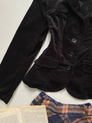 Vintage  Black Corduroy Blazer-Bust 38