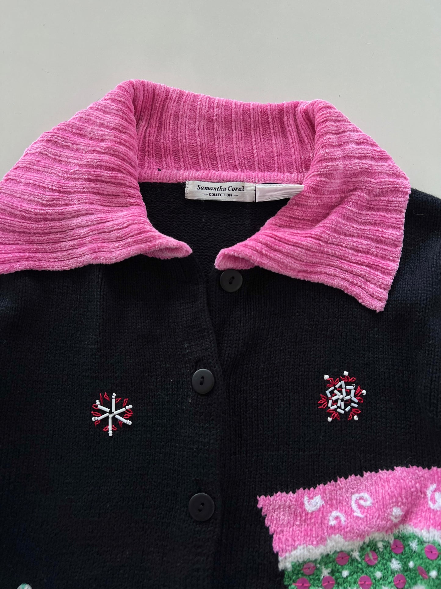 Samantha Coral Christmas Sweater-Bust 44