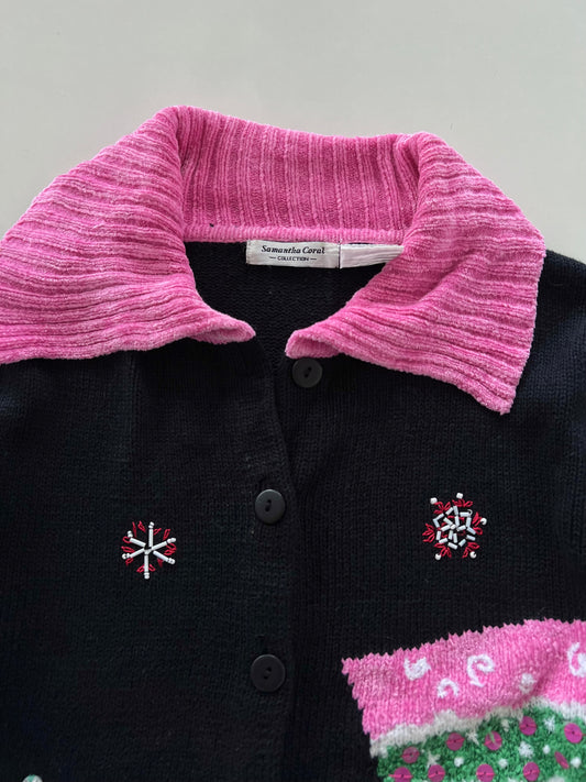 Samantha Coral Christmas Sweater-Bust 44