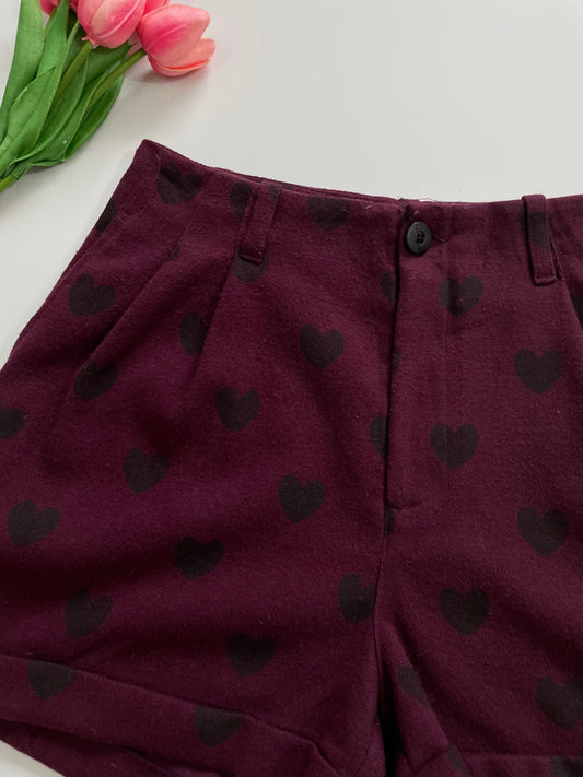 H&m Hearts Shorts-Waist 26